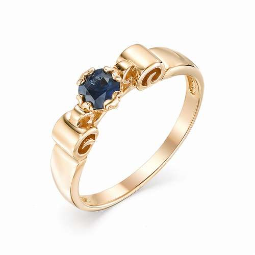 Купить кольцо из красного золота с сапфирами арт. 002427 по цене 24716 руб. в LoveDiamonds