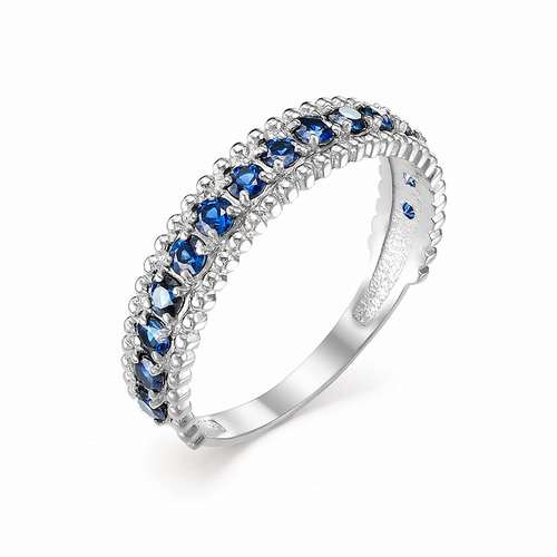 Купить кольцо из белого золота с сапфирами арт. 002418 по цене 23636 руб. в LoveDiamonds