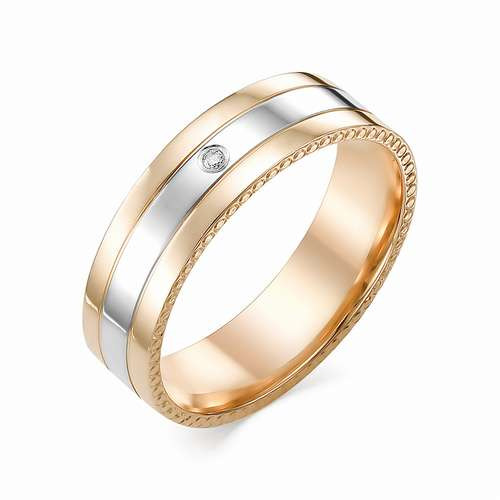 Купить кольцо из красного золота с бриллиантами арт. 002406 по цене 25568 руб. в LoveDiamonds