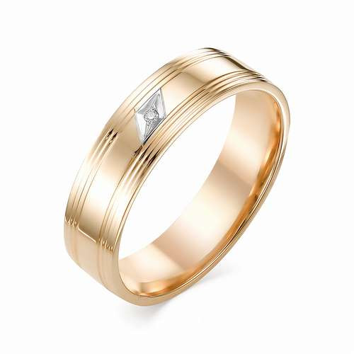 Купить кольцо из красного золота с бриллиантами арт. 002405 по цене 24743 руб. в LoveDiamonds