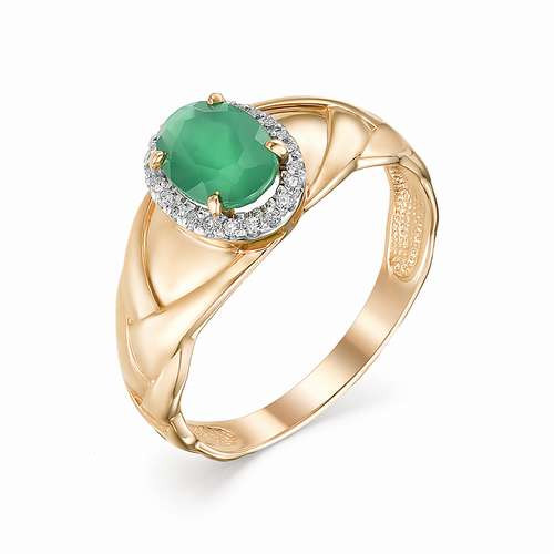 Купить кольцо из красного золота с агатами арт. 002390 по цене 30160 руб. в LoveDiamonds