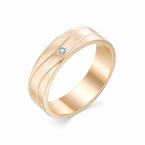 Купить кольцо из красного золота с бриллиантами арт. 002371 по цене 21938 руб. в LoveDiamonds