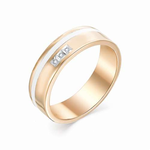 Купить кольцо из красного золота с эмалью арт. 002369 по цене 24413 руб. в LoveDiamonds