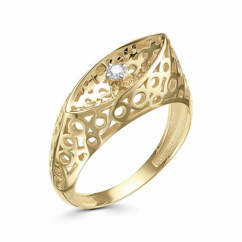 Купить кольцо из желтого золота с бриллиантами арт. 006222 по цене 0 руб. в LoveDiamonds