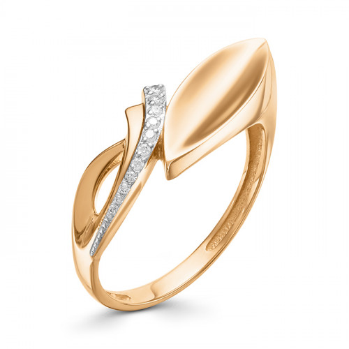 Купить кольцо из красного золота с бриллиантами арт. 006224 по цене 30540 руб. в LoveDiamonds