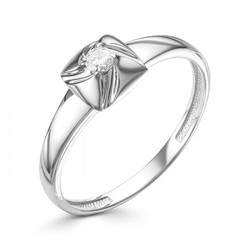 Купить кольцо из белого золота с бриллиантами арт. 006238 по цене 20980 руб. в LoveDiamonds