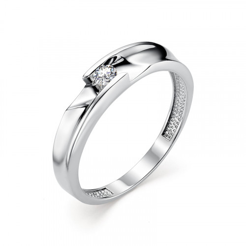 Купить кольцо из белого золота с бриллиантами арт. 006759 по цене 27530 руб. в LoveDiamonds