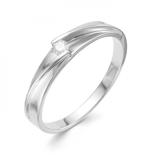 Купить кольцо из белого золота с бриллиантами арт. 006258 по цене 14644 руб. в LoveDiamonds