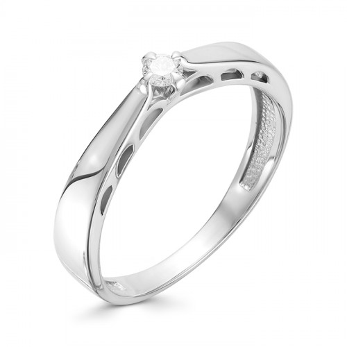 Купить кольцо из белого золота с бриллиантами арт. 006260 по цене 19332 руб. в LoveDiamonds