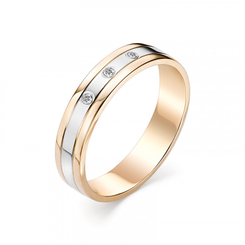 Купить кольцо из красного золота с бриллиантами арт. 006763 по цене 21758 руб. в LoveDiamonds