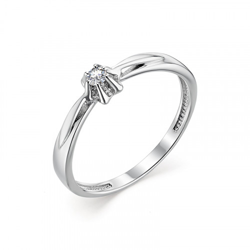 Купить кольцо из белого золота с бриллиантами арт. 007584 по цене 11188 руб. в LoveDiamonds
