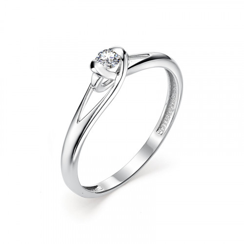 Купить кольцо из белого золота с бриллиантами арт. 006764 по цене 14850 руб. в LoveDiamonds