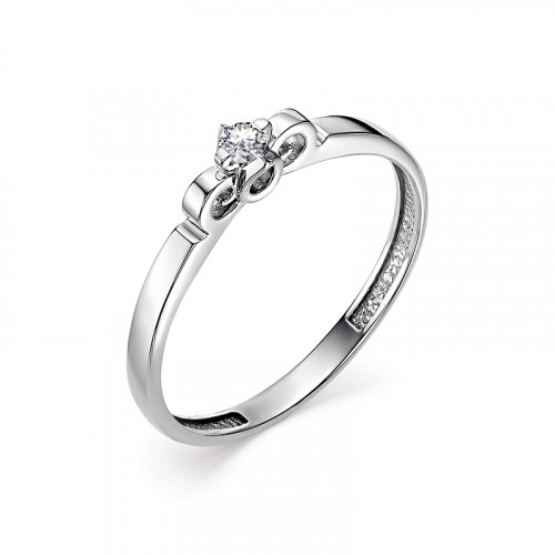 Купить кольцо из белого золота с бриллиантами арт. 006265 по цене 10350 руб. в LoveDiamonds
