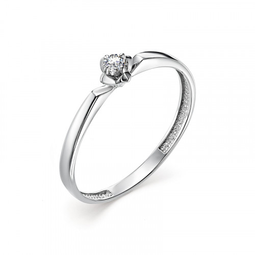 Купить кольцо из белого золота с бриллиантами арт. 006266 по цене 9538 руб. в LoveDiamonds