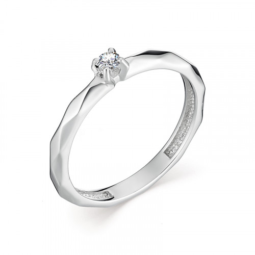 Купить кольцо из белого золота с бриллиантами арт. 007598 по цене 12350 руб. в LoveDiamonds
