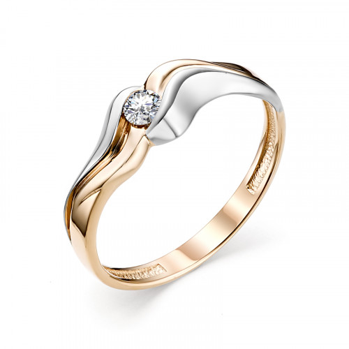 Купить кольцо из красного золота с бриллиантами арт. 006891 по цене 16700 руб. в LoveDiamonds