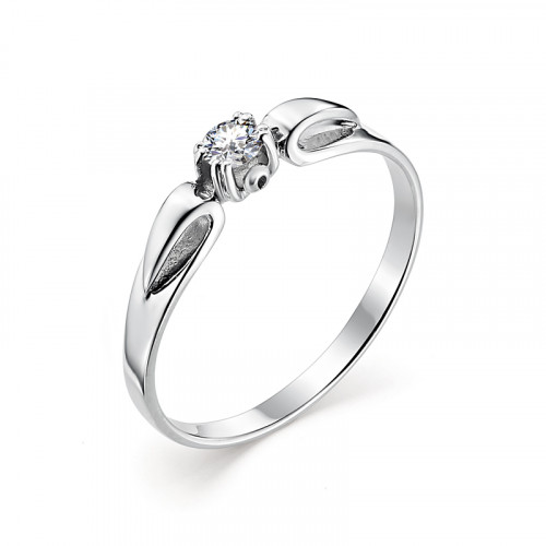 Купить кольцо из белого золота с бриллиантами арт. 006893 по цене 19213 руб. в LoveDiamonds