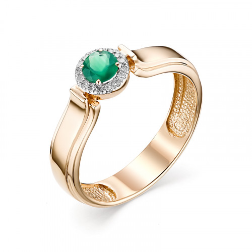 Купить кольцо из красного золота с агатами арт. 006896 по цене 25500 руб. в LoveDiamonds