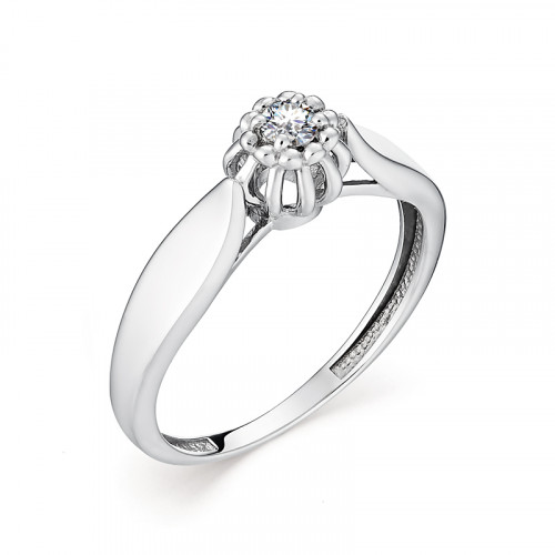 Купить кольцо из белого золота с бриллиантами арт. 007620 по цене 20400 руб. в LoveDiamonds