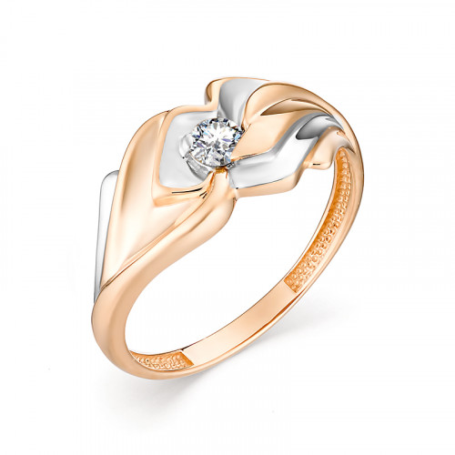 Купить кольцо из красного золота с бриллиантами арт. 007635 по цене 21050 руб. в LoveDiamonds
