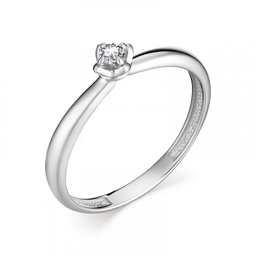Купить кольцо из белого золота с бриллиантами арт. 007648 по цене 11075 руб. в LoveDiamonds