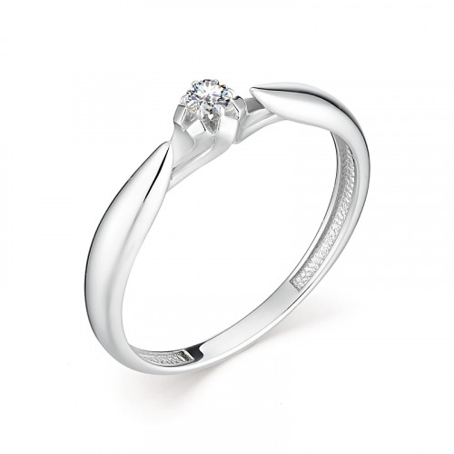 Купить кольцо из белого золота с бриллиантами арт. 007651 по цене 12732 руб. в LoveDiamonds