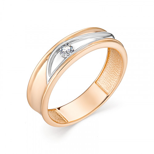 Купить кольцо из красного золота с бриллиантами арт. 007657 по цене 20313 руб. в LoveDiamonds