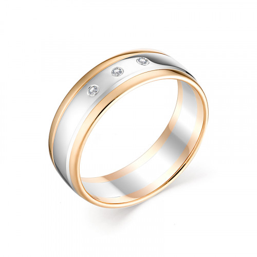 Купить кольцо из красного золота с бриллиантами арт. 007690 по цене 27405 руб. в LoveDiamonds