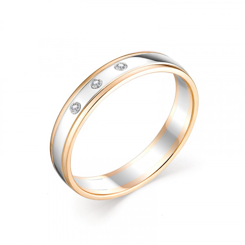Купить кольцо из красного золота с бриллиантами арт. 007691 по цене 19253 руб. в LoveDiamonds