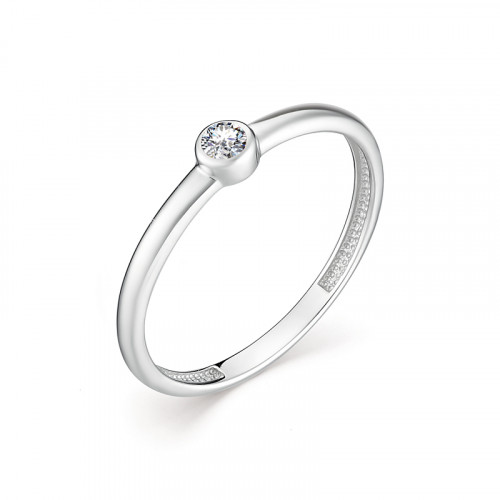 Купить кольцо из белого золота с бриллиантами арт. 007693 по цене 9538 руб. в LoveDiamonds