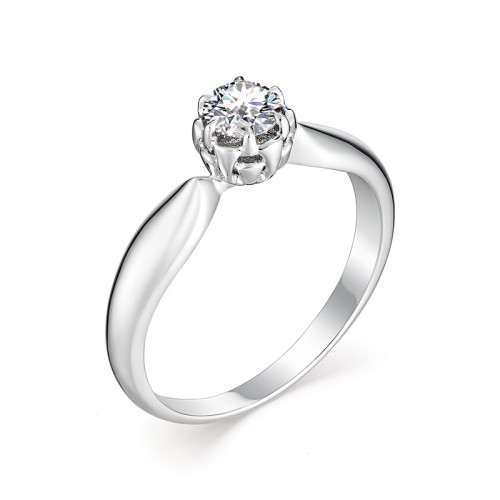 Купить кольцо из белого золота с бриллиантами арт. 007695 по цене 0 руб. в LoveDiamonds