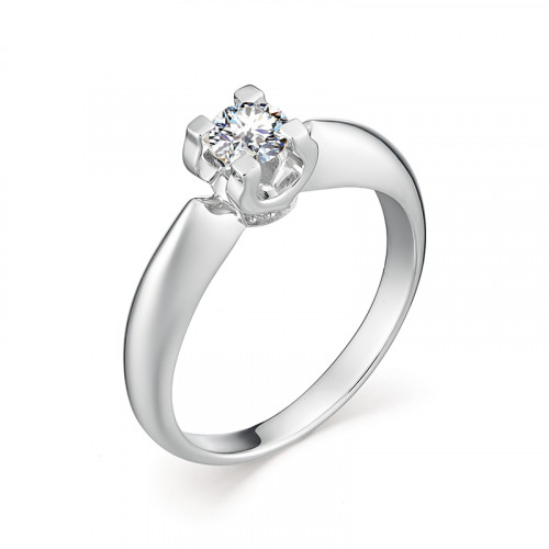 Купить кольцо из белого золота с бриллиантами арт. 007696 по цене 0 руб. в LoveDiamonds