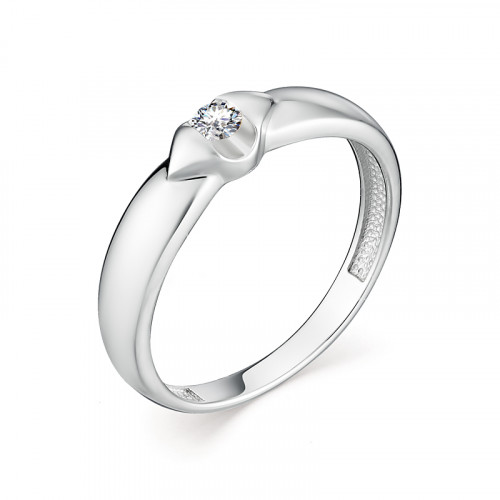 Купить кольцо из белого золота с бриллиантами арт. 007707 по цене 17250 руб. в LoveDiamonds