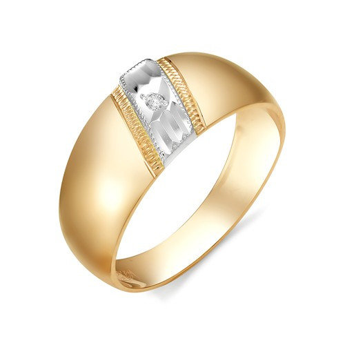Купить кольцо из красного золота с бриллиантами арт. 002286 по цене 14955 руб. в LoveDiamonds