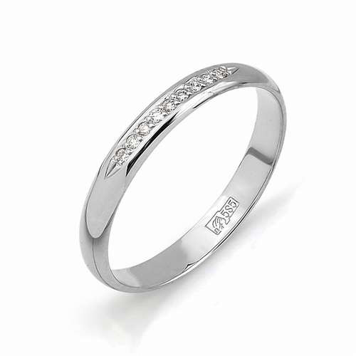 Купить кольцо из белого золота с бриллиантами арт. 002297 по цене 12713 руб. в LoveDiamonds