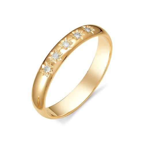 Купить кольцо из красного золота с бриллиантами арт. 002301 по цене 0 руб. в LoveDiamonds