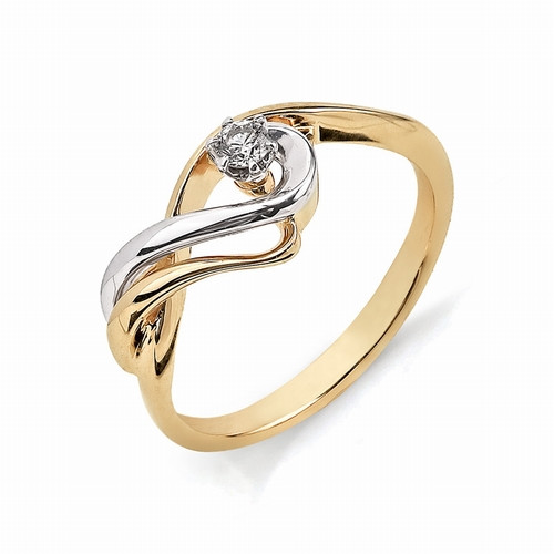 Купить кольцо из комбинированного золота с бриллиантами арт. 001723 по цене 0 руб. в LoveDiamonds
