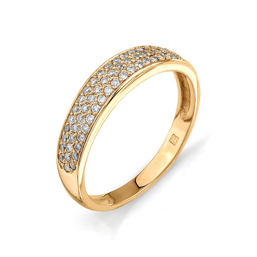 Купить кольцо из красного золота с бриллиантами арт. 001752 по цене 0 руб. в LoveDiamonds