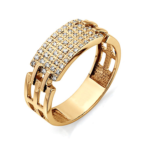 Купить кольцо из красного золота с бриллиантами арт. 001772 по цене 50000 руб. в LoveDiamonds