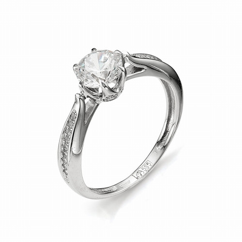 Купить кольцо из белого золота с бриллиантами арт. 001825 по цене 0 руб. в LoveDiamonds