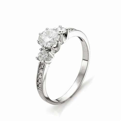 Купить кольцо из белого золота с бриллиантами арт. 001864 по цене 0 руб. в LoveDiamonds